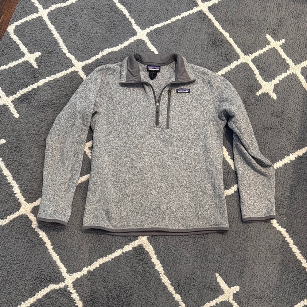 Patagonia Women’s Better Sweater Gray Quarter-Zip Pullover